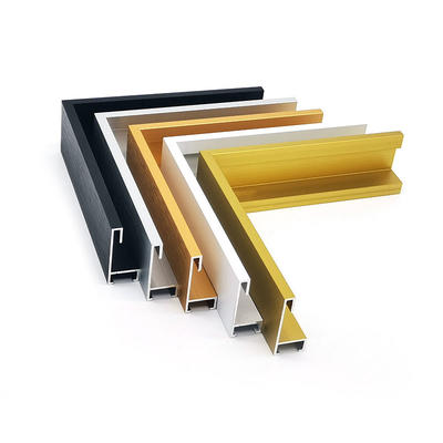 Metal picture framing moulding custom size and design for home decoration aluminum photo frames profiles.